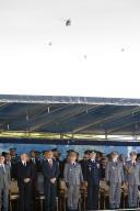 O Presidente da República, Aníbal Cavaco Silva, visita a Base Aérea Nº1, agraciando a Unidade com o título de Membro Honorário da Ordem Militar da Torre e Espada, do Valor, Lealdade e Mérito, a 19 de maio de 2009