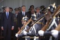 O Presidente da República, Aníbal Cavaco Silva, participa na Cerimónia Comemorativa do 99º Aniversário da Guarda Nacional Republicana (GNR),  na Praça do Império, a 3 de maio de 2010