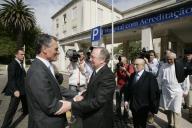 O Presidente da República Aníbal Cavaco Silva visita o Hospital Dona Estefânia em Lisboa.
