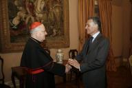 Audiência concedida pelo Presidente da República, Aníbal Cavaco Silva, ao Cardeal Angelo Sodano, a 14 de maio de 2007