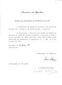 Decreto de ratificação do Protocolo de adesão da República Helénica à União da Europa Ocidental, aprovado, para ratificação, pela Resolução da Assembleia da República n.º 9/95, em 27 de outubro de 1994. 
