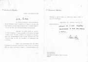 Carta do Presidente da República, Mário Soares, endereçada à Presidente da República das Filipinas, Corazon Aquino, formalizando o convite que lhe havia endereçado aquando de encontro em Tóquio para uma visita oficial a Portugal, na sua sequência da sua visita oficial a França, no mês de julho de 1989.