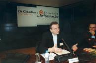 Patrick Champagne, um dos oradores da Conferência "Os Cidadãos e a Sociedade de Informação" realizada no Centro Cultural de Belém, nos dias 9 e 10 de dezembro de 1999