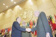 Visita do Presidente da República, Jorge Sampaio, a Genebra, para participar na 88.ª Conferência Internacional do Trabalho (OIT), de 3 a 5 de junho de 2000