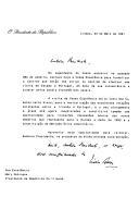 Carta do Presidente da República, Mário Soares, endereçada à Presidente da República da Irlanda, Mary Robinson, formalizando o convite para uma visita de Estado a Portugal, a qual contribuirá para "a revitalização das excelentes relações existentes entre a Irlanda e Portugal".