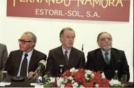 O Presidente da República, Jorge Sampaio, preside à cerimónia de entrega do Prémio Fernando Namora, no Casino Estoril, a 13 de março de 2000