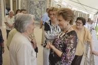 A Dra. Maria Cavaco Silva recebe um grupo de 22 idosos da Irmandade da Santa Casa da Misericórdia de Boliqueime que visitaram o Palácio de Belém e o Museu da Presidência da República, a 5 de julho de 2012