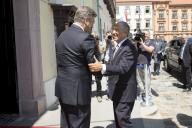 O Presidente da Republica, Marcelo Rebelo de Sousa, no âmbito da visita de Estado à Croácia, reúne na Presidência do Governo da Croácia em Zagrebe, com o Primeiro-Ministro da Croácia, Andrej Plenković, 19 de maio de 2017