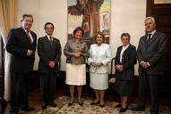 Maria Cavaco Silva recebe, no Palácio de Belém, a Liga Portuguesa contra o Cancro, a 17 de maio de 2007