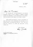 Carta de Sonia Gandhi endereçada ao Presidente da República Portuguesa, Mário Soares, agradecendo, em seu nome e dos seus filhos, a mensagem de condolências na sequência do assassinato do seu marido Rajiv Gandhi.