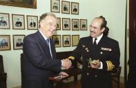 Visita do Presidente da República, Jorge Sampaio, ao Grupo n.º 2 de Escolas da Armada, Alfeite, a 13 de março de 2002