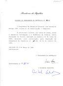 Decreto de ratificação do Acordo, por troca de notas, entre a República Portuguesa e a República da Croácia sobre Supressão de Vistos, aprovado, pela Resolução da Assembleia da República nº 18/95, em 9 de março de 1995. 