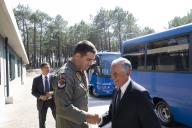 O Presidente da República Marcelo Rebelo de Sousa recebe, na Base Aérea N.º 5 em Monte Real, a Força Nacional Destacada (FND) que regressou da missão “Baltic Air Policing” (BAP16), a 2 setembro 2016