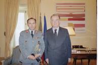 Audiência concedida pelo Presidente da República, Jorge Sampaio, ao Comandante-Geral da GNR, Tenente-General Rui Antunes Tomaz, a 7 de maio de 2000