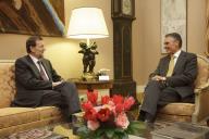 O Presidente da República, Aníbal Cavaco Silva, recebe em audiência o Presidente do Governo de Espanha, Mariano Rajoy, a 24 de janeiro de 2012