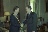 Audiência concedida ao Embaixador de Portugal em Pretória, Manuel Fernandes Pereira, 15 de novembro de 1997