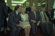 Deslocação do Presidente da República, Jorge Sampaio, ao Palácio das Galveias para a inauguração da exposição "Searas do Porvir", por ocasião do aniversário da Fundação do MUD Juvenil, a 8 de outubro de 1997