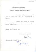 Decreto de nomeação do Eng.º António Duarte Silva para exercer o cargo de Ministro da Agricultura. 