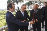 O Presidente da República Marcelo Rebelo de Sousa recebe, em audiência, uma delegação do Conselho Nacional das Ordens Profissionais (CNOP), a 28 abril 2016