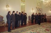 Apresentação de cumprimentos ao Presidente da República, Jorge Sampaio, pelo Governo, a 21 de dezembro de 2000
