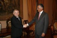 Audiência concedida pelo Presidente da República, Aníbal Cavaco Silva, ao Primeiro-Ministro da Polónia, Jaroslaw Kaczynski, a 20 de abril de 2007