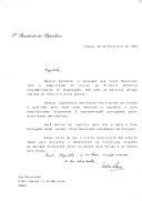 Carta do Presidente da República, Mário Soares, dirigida ao Rei Hassan II de Marrocos, agradecendo mensagem remetida por ocasião do Primeiro Encontro Luso-Marroquino de Cooperação e a hospitalidade dispensada à representação portuguesa pelas autoridades marroquinas, e convidando-o a visitar brevemente Portugal.