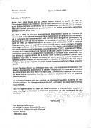 Carta de Flavio Cotti, Conselheiro Federal, endereçada ao Presidente da República Portuguesa, Jorge Sampaio, por ocasião da sua despedida como membro do Conselho Federal suíço, e no momento de por fim à sua carreira política.