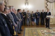 O Presidente  da República Marcelo Rebelo de Sousa condecora, em cerimónia no Palácio de Belém, o Centro de Formação Militar e Técnica da Força Aérea (CFMTFA), como Membro Honorário da Ordem Militar de Avis, e o Regimento de Guarnição n.º 3 (RG3) como Membro Honorário da Ordem do Mérito, a 1 dezembro 2016