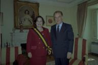 Audiência concedida pelo Presidente da República, Jorge Sampaio, à Embaixadora de Portugal em Zagreb, Ana Barata, a 21 de junho de 1999