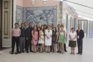 A Dra. Maria Cavaco Silva recebe um grupo de alunos da Universidade do Estado da Califórnia, em San José, que, no âmbito do programa do Curso de Verão em Portugal, visitam o Palácio Nacional de Belém e o Museu da Presidência da República, a 2 de julho de 2012