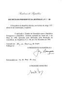 Decreto que ratifica o Tratado de Extradição entre a República Portuguesa e a República Tunisina, assinado em Tunes em 11 de maio de 1998.