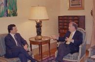 Audiência concedida pelo Presidente da República, Jorge Sampaio, ao Presidente da Comissão Europeia, José Manuel Durão Barroso, a 28 de julho de 2004
