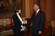 Audiência concedida pelo Presidente da República, Aníbal Cavaco Silva, à Presidente da Confederação Suíça, Micheline Calmy-Rey, a 11 de maio de 2007