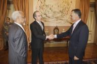 O Presidente da República, Aníbal Cavaco Silva, recebe em audiência o Secretário Executivo da Comunidade dos Países de Língua Portuguesa (CPLP), Embaixador Murade Isaac Murargy, a 13 de novembro de 2012