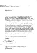 Carta de Fidel Castro Ruz, presidente do Conselho de Estado e do Governo da República de Cuba, dirigida ao Presidente da República, General Ramalho Eanes, remetendo o seu discurso, proferido por ocasião das celebrações do 28.º aniversário do "26 de julho".