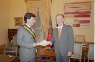 Audiência concedidapelo Presidente da República, Jorge Sampaio,  ao Embaixador de Portugal em Riade, Henrique Silveira Borges, a 7 de janeiro de 2004