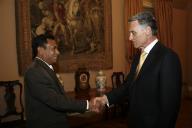 Audiência concedida pelo Presidente da República, Aníbal Cavaco Silva, ao Presidente do Parlamento de Timor-Leste, a 11 de fevereiro de 2008