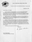 Carta da irmã Nirmala das Missionárias da Caridade, de Calcutá, dirigida ao Presidente da República de Portugal, Jorge Sampaio, agradecendo mensagem de condolências por ocasião do falecimento da Madre Teresa.