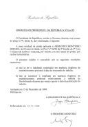 Decreto que reduz, por indulto, em seis meses, por razões humanitárias, a pena residual de prisão aplicada a Armando Monteiro Borges, de 26 anos de idade, no processo nº 66/98 da 2ª Secção da 2ª Vara Criminal de Lisboa.