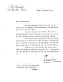 Carta do Presidente da República italiana, Giovanni Leone, dirigida ao Presidente da República, Francisco da Costa Gomes, agradecendo a prenda recebida como recordação da visita do Chefe de Estado português a Roma.