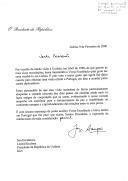Carta do Presidente da República, Jorge Sampaio, endereçada ao Presidente da República da Ucrânia, Leonid Kuchma, convidando-o a visitar oficialmente Portugal, "em data a acordar pelos canais diplomáticos".
