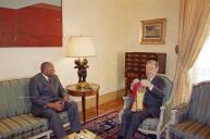 Audiência concedida ao Ministro do Interior de Angola, Embaixador Oswaldo van Dunem, a 18 de dezembro de 2002