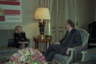 Audiência concedida pelo Presidente da República, Jorge Sampaio, à ministra da Saúde, Maria de Belém Roseira, a 14 de janeiro de 1999