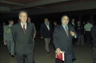 Deslocação do Presidente da República, Jorge Sampaio, ao lançamento do livro "20 Anos de Abril", patrocinado pela Associação 25 de Abril, na Fundação Calouste Gulbenkian, a 21 de outubro de 1996