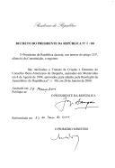 Decreto que ratifica o Tratado de Criação do Conselho Ibero-Americano do Desporto e respetivos Estatutos, assinados em Montevideu em 4 de agosto de 1994.