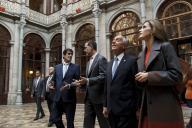 O Presidente da República Marcelo Rebelo de Sousa almoça, no Palácio da Bolsa, no Porto, com os Reis de Espanha, D. Felipe VI e D. Letizia, no segundo dia da Visita de Estado que os monarcas espanhóis estão a realizar a Portugal, a 29 novembro 2016