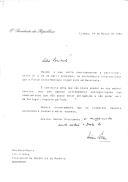 Carta do Presidente da República, Mário Soares, dirigida ao Presidente da República da Roménia, Ion Illiescu, agradecendo mas declinando convite para participar na conferência internacional promovida pelo Fórum Crans-Montana, em Bucareste nos dias 21 a 24 de abril de 1994.