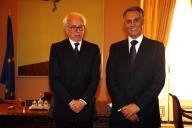 O Presidente da República, Aníbal Cavaco Silva, recebe em audiência o Secretário-Geral da União Latina, Embaixador Bernardino Osio, a 14 de novembro de 2006