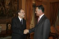 Audiência concedida pelo Presidente da República, Aníbal Cavaco Silva, ao Alto Representante para a Política Externa e de Segurança da União Europeia, Javier Solana, a 28 de junho de 2007