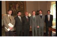 Audiência concedida pelo Presidente da República, Jorge Sampaio, à Direção da Associação Nacional de Municípios Portugueses, a 15 e março de 1996
